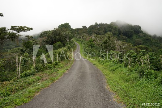 Picture of Gravel road in Panamas highlands by Boquete